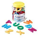 Learning Resources- Lettere maiuscole magnetiche Jumbo, Colore, LER0450