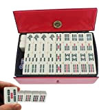 Lecerrot Mini Mahjong - Gioco Tradizionale Cinese Mahjong, Gioco da Tavolo con 144 Set da tè Mahjong, Set di Giochi ...