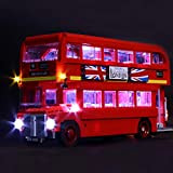 LED Light Up Set Compatibile con Lego 10258, Kit di Illuminazione per London Bus Building Blocks Modello Giocattoli Giochi Regalo ...