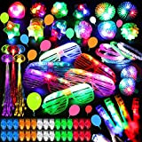 LEEOOL 88pcs LED Illuminare Giocattoli di Giocattoli I favori della festa Brillano nella Parte Oscuro fornire il Pacchetto Partito Stick ...