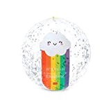 Legami- Good Vibes Palla Gonfiabile, Ø 40 cm, in PVC, Tema Rainbow, con Glitter, per Mare, Piscina, per Bambini e ...
