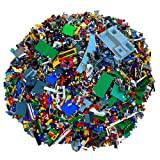 LEGO, 1 kg di Pezzi in Colori Assortiti, con mattoncini, Ruote, Pannelli, finestre