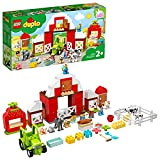 LEGO 10952 DUPLO Town Fattoria con Fienile, Trattore e Animali, Giocattolo con Cavallo, Maiale e Mucca, per Bambini dai 2 ...