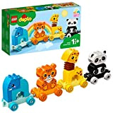 LEGO 10955 DUPLO My First Il Treno degli Animali, con Elefante, Tigre, Panda e Giraffa, Giochi Educativi per Bambini e ...