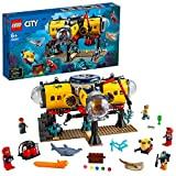 LEGO 60265 City Base per Esplorazioni Oceaniche, Sottomarino Giocattolo, Animali Marini Squalo e Manta, Giochi per Bambini dai 6 Anni ...
