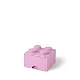 LEGO Brick Drawer Stackable Storage with 4 Knobs, in Light Purple