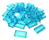 LEGO City – Piastrelle 50 Pezzi 1 x 2 Gommini in Azzurro Trasparente