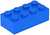 LEGO Classic 100 Pezzi 2 x 4 Pietre (3001) con separatore per Pietra (Blu)