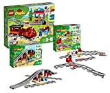 LEGO Duplo - Set ferrovia a vapore 10874 + 10872 ponte ferroviario con binari + 10882