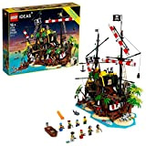 LEGO Ideas Pirates of Barracuda Bay 21322 Building Kit, Cool Pirate Shipwreck Model with Pirate Action Figures for Play and ...