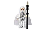 Lego Lord of the Rings Hobbit minifigure Saruman with long robes and staff from Tower of Orthanc set 10237 by ...