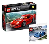 Lego Speed Champions Set – Modellino auto Ferrari F40 Competizione 75890 + McLaren Elva 30343 (sacchetto di plastica)