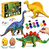 Lehoo Castle Dinosauri per Bambini, 46 Pezzi Giochi Dinosauri, Dinosauri da Dipingere per Bambini, Kit Pittura Bambini Regalo di Pasqua ...