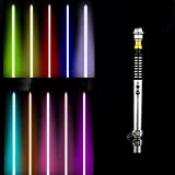 Leiyu Rgb Lightsaber giocattolo, usb 11 colori con 5 set di splendidi effetti sonori, anakin Skywalker Luke Forc Fx spada ...
