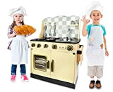 Leomark Cuisine Vintage in Legno, Giocattolo per Bambini, Gioco d'imitazione, educazione tavola Divertimento, Accessori da Cucina , Dimensioni: 59cm x ...