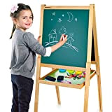 Leomark Deluxe Lavagna per Bambini, multiattività Lavagna per dipingere, Lavagna Magnetica in Legno compresi Accessori Oltre 100 Pezzi, Giocattoli educativi ...