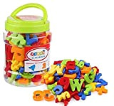 Lettere e numeri magnetici, 78 pezzi con lettere dell'alfabeto magnetico, giocattolo educativo Fridge Stickers set regalo per bambini