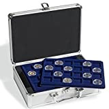 Leuchtturm 301163 Coin Case for 144 2-Euro Coins in Capsules, incl. 6 Coin Trays