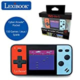 Lexibook Console di gioco portatile Cyber Arcade Pocket 150 giochi, schermo LCD a colori da 1,8 pollici (4,5 cm), videogiochi ...