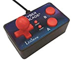 Lexibook- Cyber Arcade TV Game Console, 200 Giochi, Controller Plug N 'Play, Sport, Azione, Joystick, Nero/Blu, Colore
