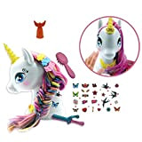 Lexibook - My Magic Interactive Unicorn Styling Head (SHUNI)