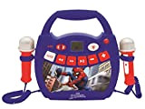 Lexibook- Spiderman-Il Mio Primo Lettore Digitale con Microfono, Bluetooth, USB, Funzione registra, Effetti vocali, per i Bambini, Marvel, Blu/Rosso, Colore, ...