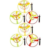 Lg-Imports 6x Spinner Game Helicopter Propeller Flying Saucer Party Bag Tombola
