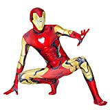 LGANY Tuta da Bambino Iron Man Costume Cosplay Ragazzo Supereroe Zentai Abiti da Vendicatori Body per Adulti in Costume Tutine ...