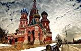 LHJOYSP 3d puzzle 1000 pezzi Città inverno recinzione di neve Cremlino di Mosca Russia Cattedrale di San Basilio Putin Capital ...
