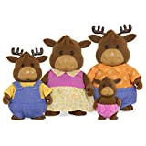 Li'l Woodzeez 6463 Ac Li'l Woodzeez – Vanderhoof Moose Family – Set da 5 pezzi con figurine in miniatura e ...