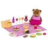 Li'l Woodzeez WZ6531Li'l Woodzeez - Set di 29 giocattoli da picnic con personaggio animale, cibo da gioco e accessori – ...