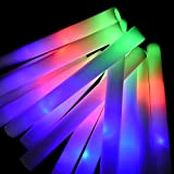 lifBetter Multicolore Bastoncini Luminosi Glow Sticks RGB 30 PCS LED Flash Copious Light Stick per Decorazioni per Feste di Compleanno ...