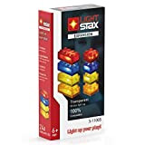 Light STAX Expansion, compatibile con il sistema STAX e tutti i marchi noti di mattoni, 24 pietre aggiuntive (rosso trasparente, ...