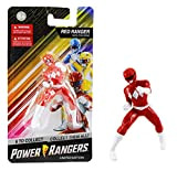 Limited Edition Power Rangers - Mini figura da 6,5 cm, colore: Rosso Ranger