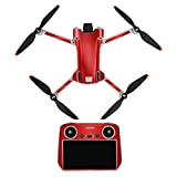 Linghuang - Set di adesivi per droni DJI Mini 3 Pro, adesivo 3D impermeabile, decorazione per telecomando RC e accessori ...