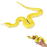 LINGJIONG 2 serpenti realistici per scherzi – Giocattolo a serpente dorato TPR Fake Snakes – Giocattolo a serpente finto dorato ...