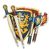 Liontouch 11000LT Set da Gioco Medievale per Due Bambini Nobile Cavaliere, Blue & Rosso | Due Spade Giocattolo, Due Scudi ...