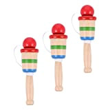 LIOOBO 3 Pcs Wood Catch Ball Cup And Ball Game Cup Catch Ball Toys Hand Eye Coordination Educational Toys for ...