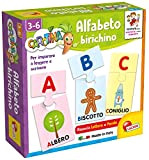Lisciani Giochi- Carotina Quadrotte Alfabeto Birichino Gioco Educativo Prescolari, Multicolore, 87464
