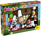 Lisciani Giochi - Masha Puzzle Plus 24, Tutti Insieme Impariamo! Puzzle per Bambini, 86078