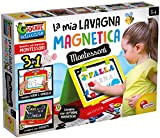 Lisciani Giochi- Montessori la Lavagnona Magnetica, 3 Lavagne in 1, Multicolore, 97173