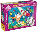 Lisciani Giochi- The Little Mermaid Princess Disney Puzzle DF Supermaxi, 108 Pezzi, Multicolore, 31788