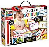 Lisciani- Montessori Pen Super Scuola Scrittura, Gioco per Imparare a Scrivere con la Penna Anatomica, Multicolore, 97081