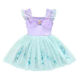 Lito Angels - Costume da principessa Ariel per bambine, Vestito Sirenetta per festa di compleanno, Gonna Tulle, Taglia 2-3 anni, ...