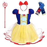 Lito Angels Principessa Biancaneve Vestito con Accessori per Bambina Costume Abito Casual Estivo Taglia 2-3 Anni 102