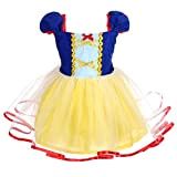 Lito Angels Principessa Biancaneve Vestito per Bambina Costume Abito Casual Estivo Taglia 2-3 Anni 102