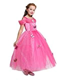 Lito Angels Vestito da Principessa Aurora Costume da Bella Addormentata per Bambina, Abito da Balla Festa di Fantasia, Taglia 4 ...