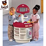 little tikes 414510060 – Elettronica per cucina e apprendimento, giocattolo di qualità con microonde e set alimentare