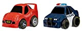 Little Tikes My First Cars Crazy Fast Cars - HIGH-SPEED PURSUIT Pack di 2 - Veicoli di polizia giocattolo - ...