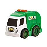 Little Tikes My First Crazy Fast Cars Serie 4-Camion della spazzatura verde e bianco-Veicolo giocattolo, raggiunge i 15 m di ...